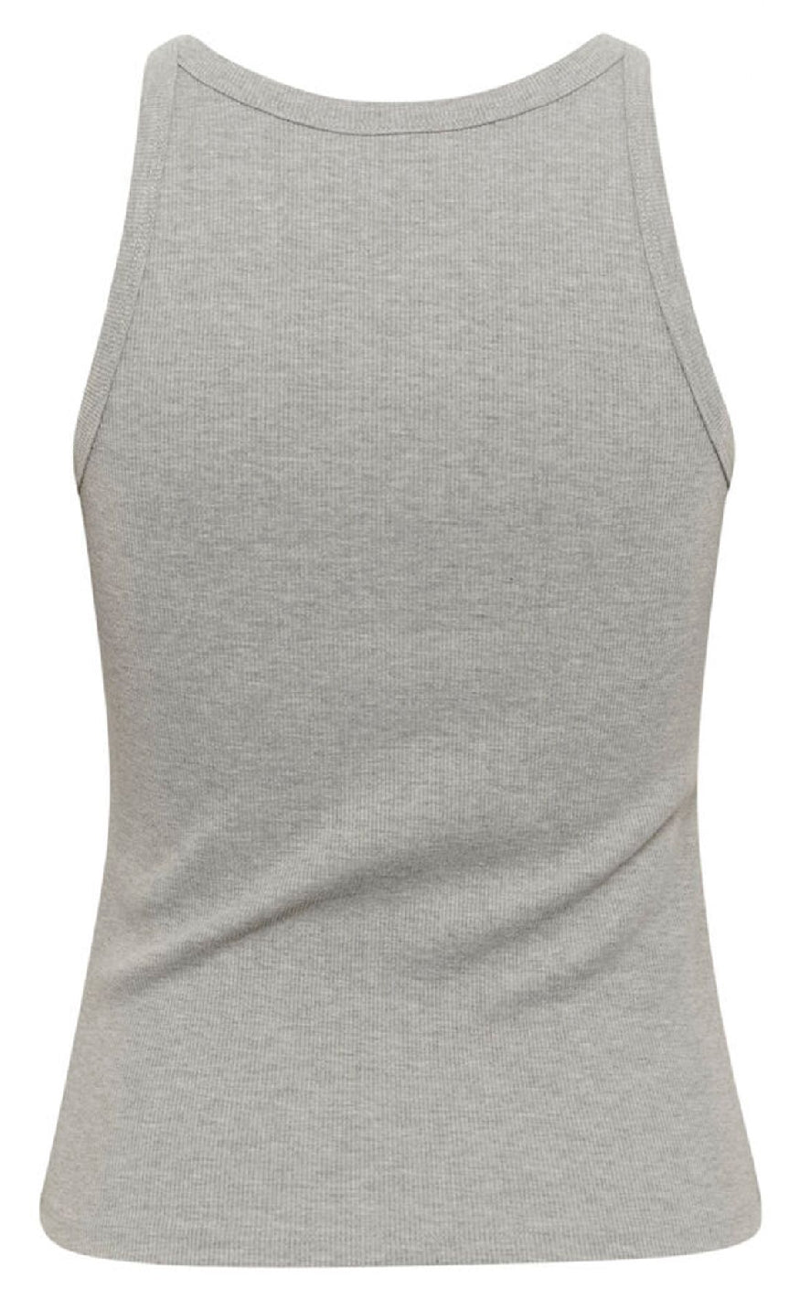 Gestuz Top - Drew Mel Logo - Grey Melange